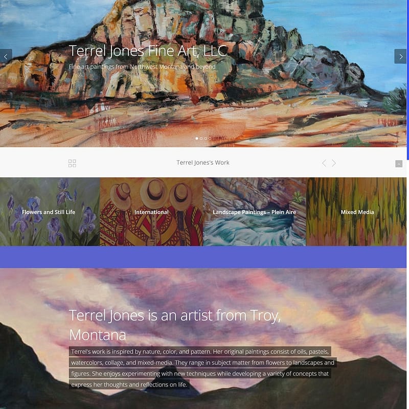 Terrel Jones Fine Art Website